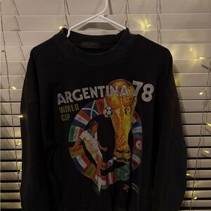 Abercrombie & Fitch Black Graphic Sweater